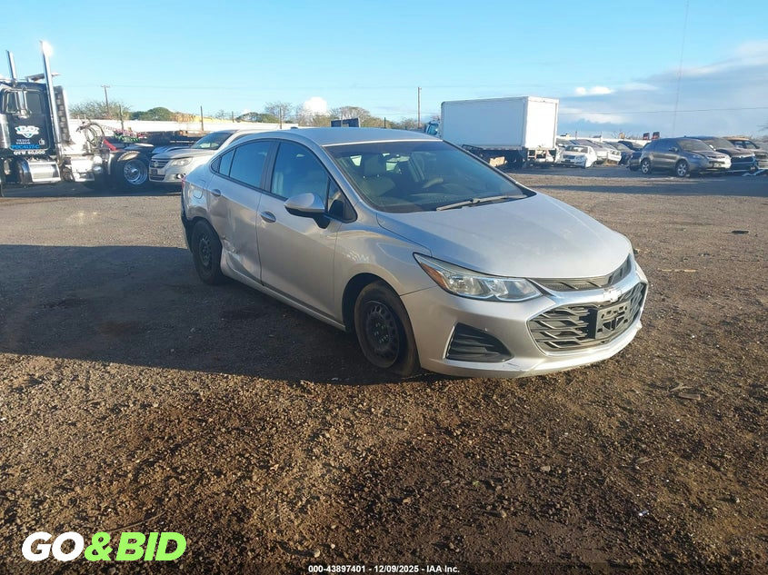2019 CHEVROLET CRUZE VIN 1G1BJ5SM2K7105449 nuotrauka 1
