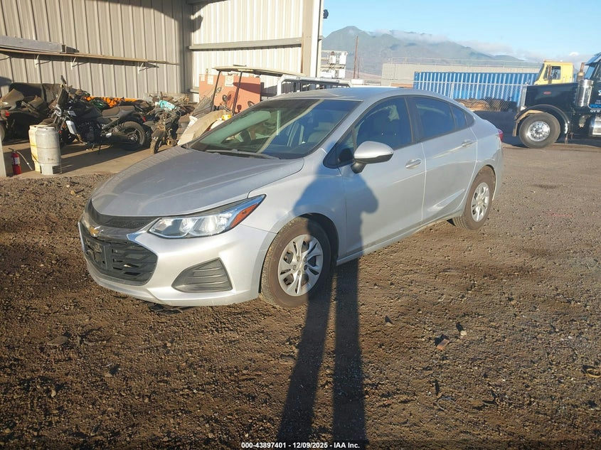2019 CHEVROLET CRUZE VIN 1G1BJ5SM2K7105449 nuotrauka 2