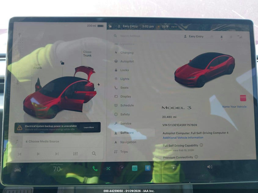 2024 Tesla Model 3 VIN 5YJ3E1EA5RF757609 nuotrauka 7